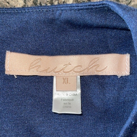 Hutch Blue And White Fan Coral Print Altana 2fer Knit Maxi Dress - Picture 6 of 9